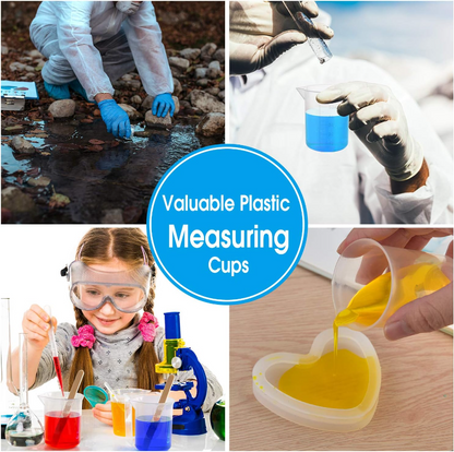 Test Measuring Cups Plastic Lab Beaker Graduated Mug Volumetric Measuring Cups Kitchen Tools Labora 4
