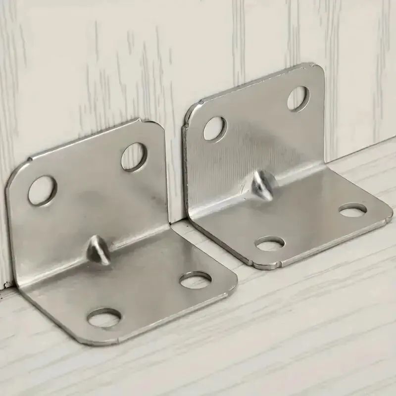 HeavyDuty 20Pack Stainless Steel Furniture Corner Brackets  90 Right Angle Braces For Tables Cabine 5