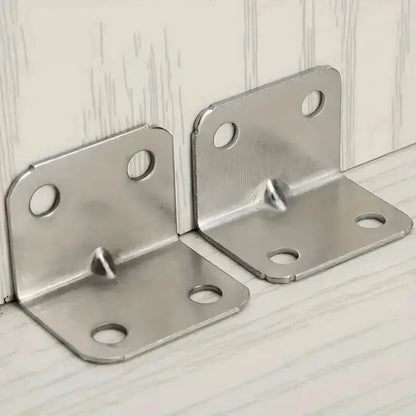 HeavyDuty 20Pack Stainless Steel Furniture Corner Brackets  90 Right Angle Braces For Tables Cabine 5