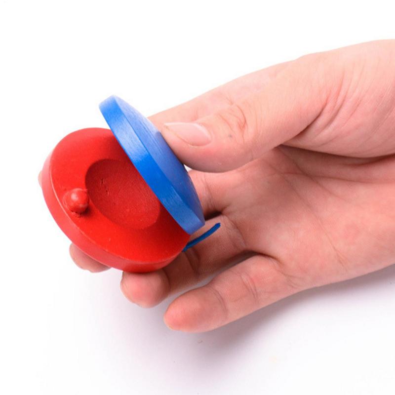 Kids Rhythm Castanets, Wooden Musical Instrument for Children, Fun Educational Toys