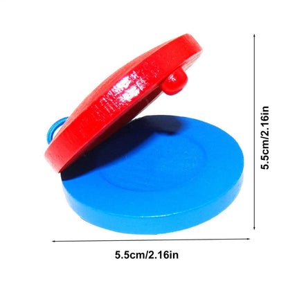 Kids Rhythm Castanets, Wooden Musical Instrument for Children, Fun Educational Toys