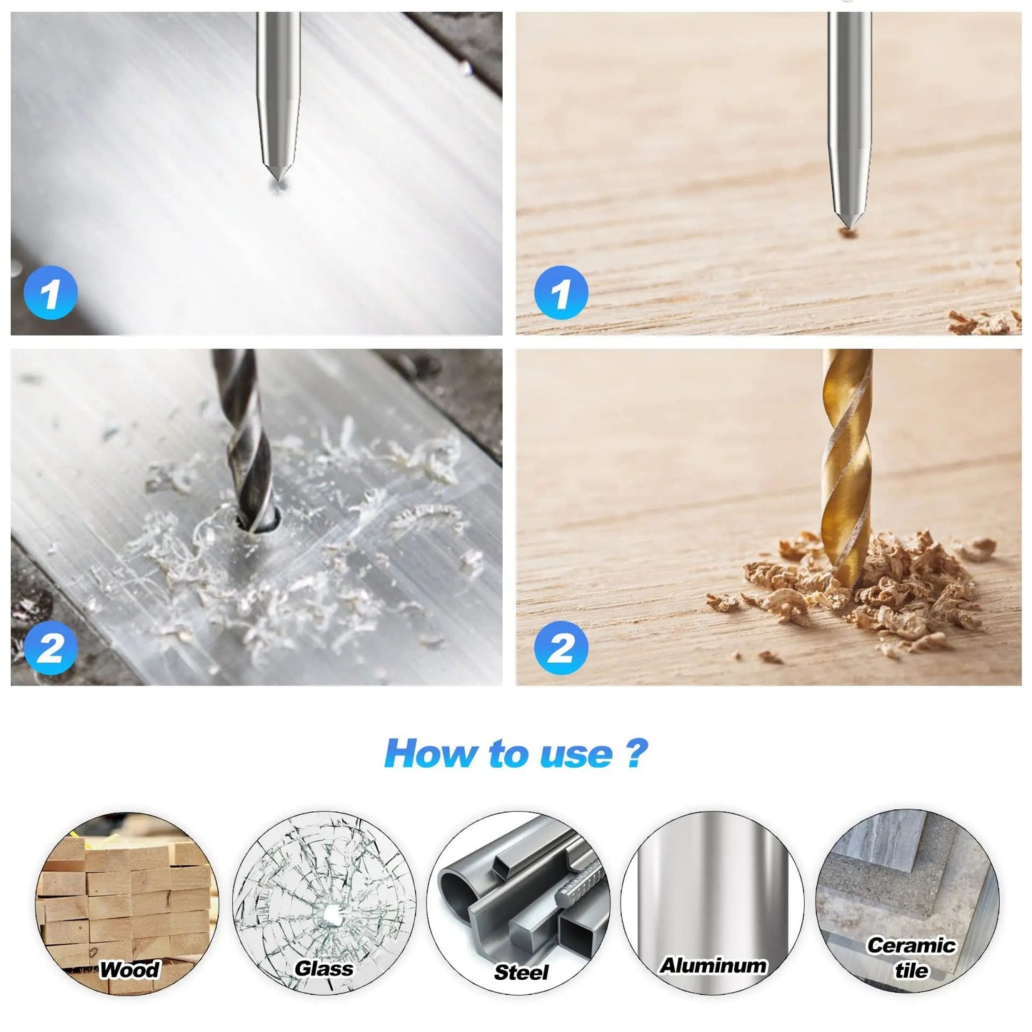 PrecisionForce Automatic Center Punch  SpringLoaded Metal  Wood Marking Tool 2