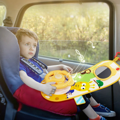 Electric Baby Toys With Sound Simulate Driving Car Copilot Steering Wheel Musical Educational Car S 1