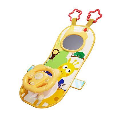 Electric Baby Toys With Sound Simulate Driving Car Copilot Steering Wheel Musical Educational Car S 5