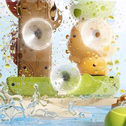 Water Duck Baby Bath Toy With Flower Shape Waterwheel Fun Kids Water Spray Bathtub For Children 4