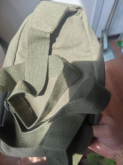 Canvas Crossbody Bag For Men Outdoor Fashion Sports Bag Casual Black Male Travel Satchel 7