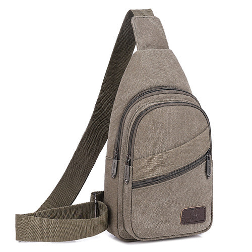Canvas Crossbody Bag For Men Outdoor Fashion Sports Bag Casual Black Male Travel Satchel 1