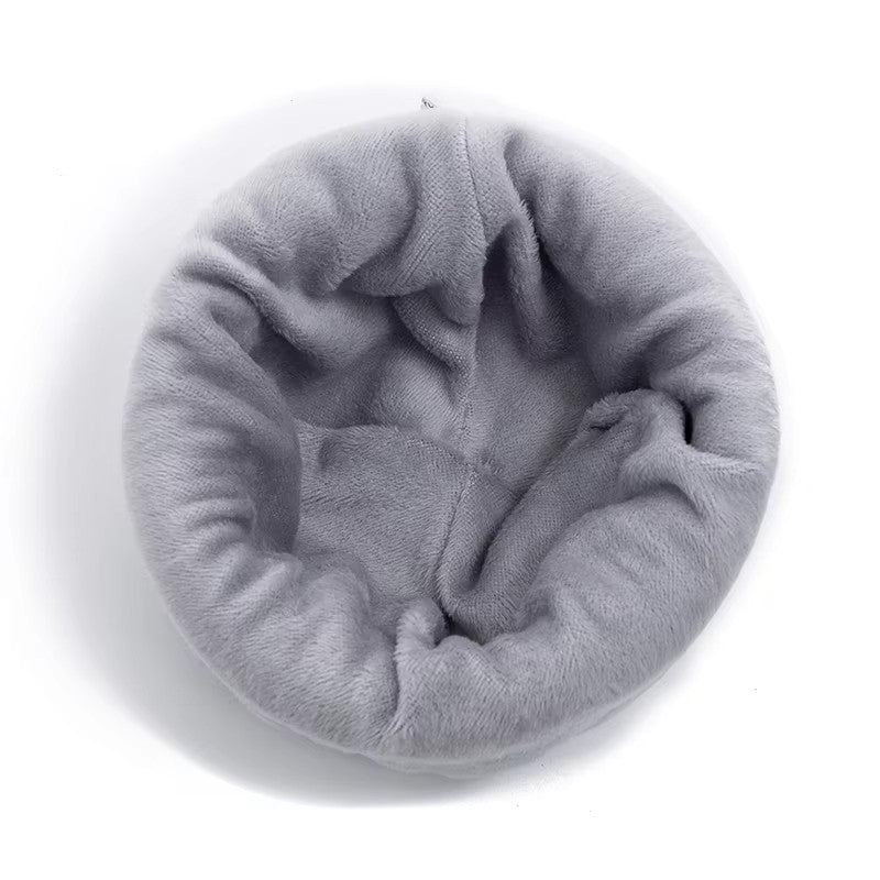 Warm Cap Snow Label Plush Beanie Hat Soft Ski Sports Knitted Winter Hat For Men And Women 8