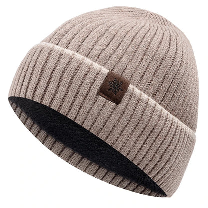 Warm Cap Snow Label Plush Beanie Hat Soft Ski Sports Knitted Winter Hat For Men And Women 2
