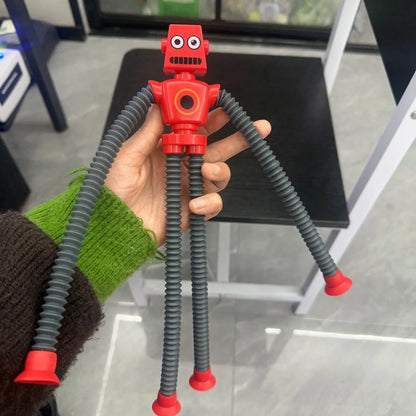 Suction Cup Telescopic Tube Robot Shape Stretch Tube Giraffe Educational Decompression Toy 7