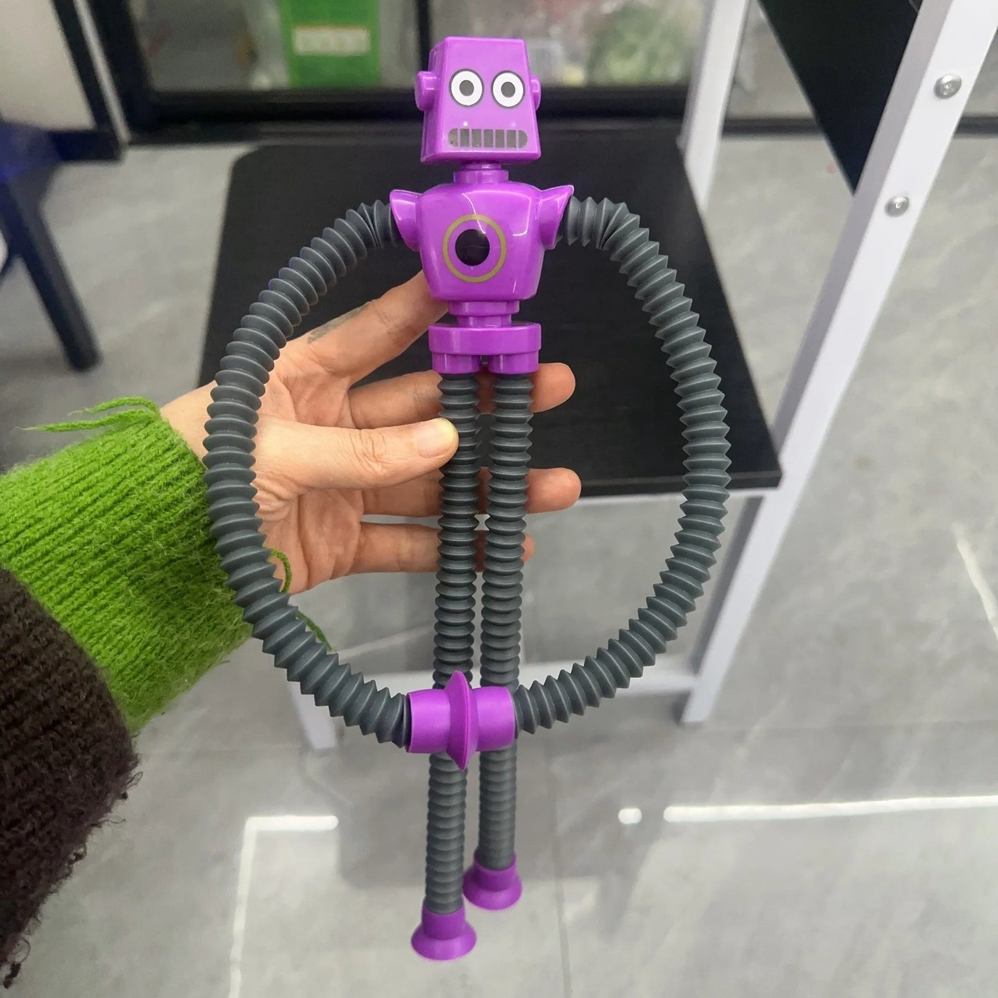 Suction Cup Telescopic Tube Robot Shape Stretch Tube Giraffe Educational Decompression Toy 8