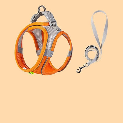 Adjustable Puppy Harness Set Dog Accessories French Bulldog Chihuahua Pet Leash Dog Collar Cat Harn 11