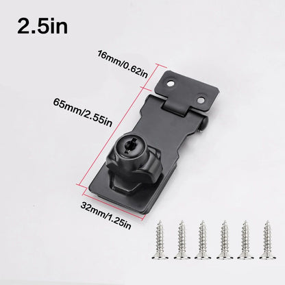 SecureGuard HeavyDuty Locking Hasp With Keyed Padlock  Cabinet Shed  Garage Security System 7