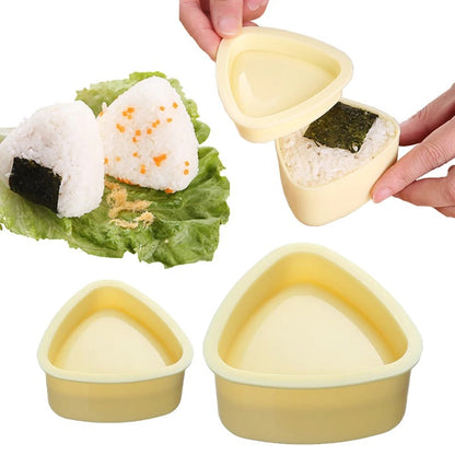 Triangles Sushi Mold, Onion Rice Ball Food Press, Bento Kitchen Gadget, Onigiri Maker Set, Frame Kit Tools