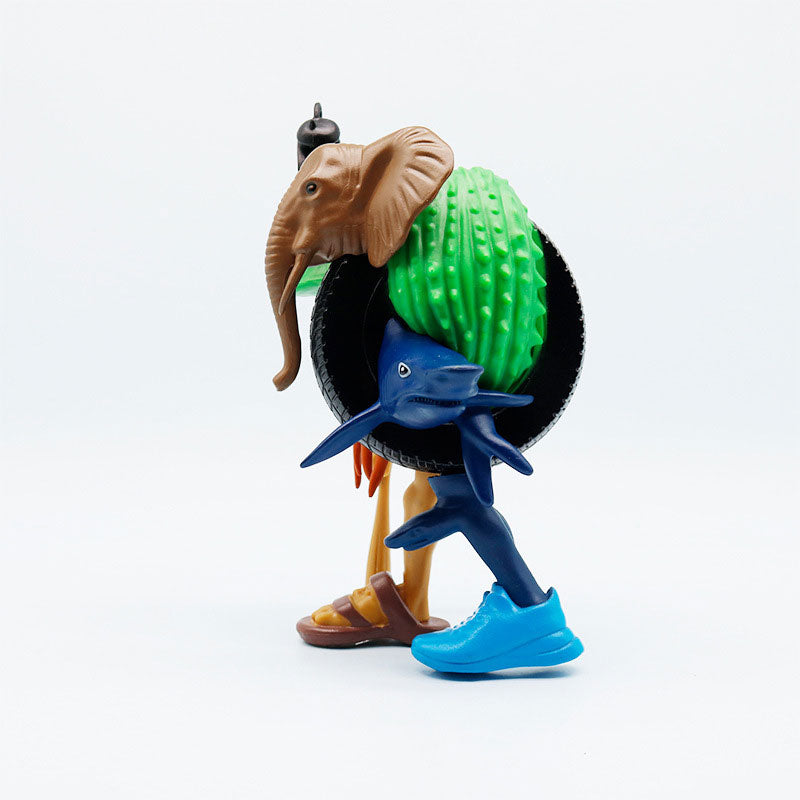 Fusion Edition Italian Brainrot Monster Figurine Toy Tung Sahur Ornament Tralalero Desktop Tralala  2