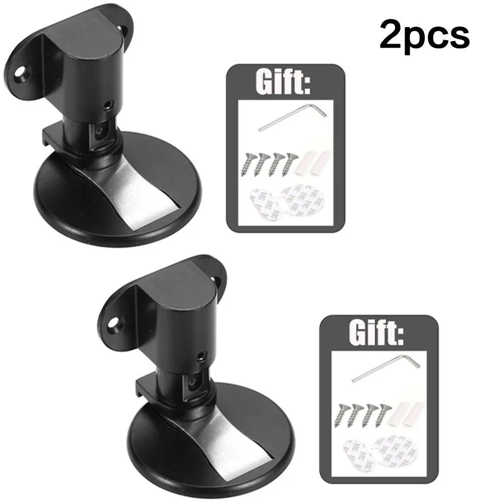 Adjustable Stainless Steel Magnetic Door Stopper  PunchFree Invisible Floor Mount For Quiet DamageF 9
