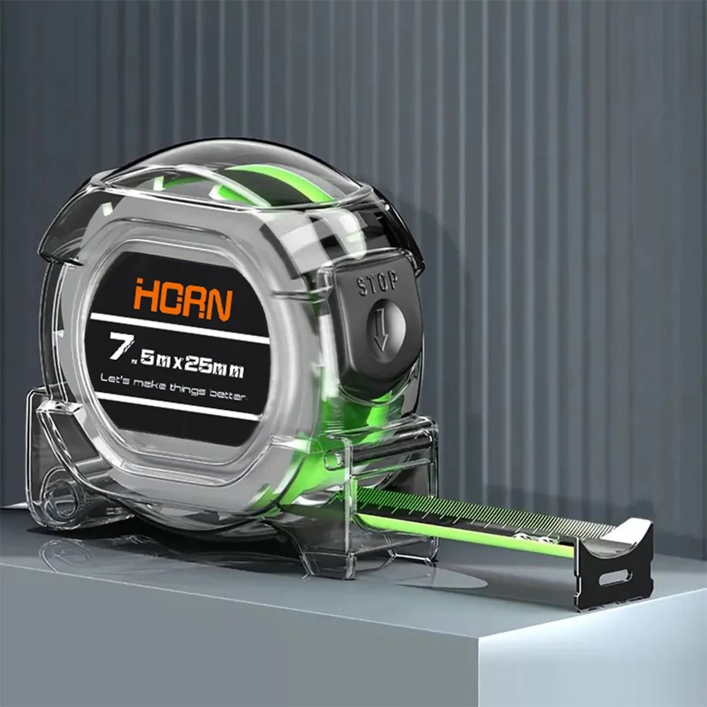 Premium SelfLocking Fluorescent Tape Measure  3  5  75  10 M Durable Measuring Tape 3