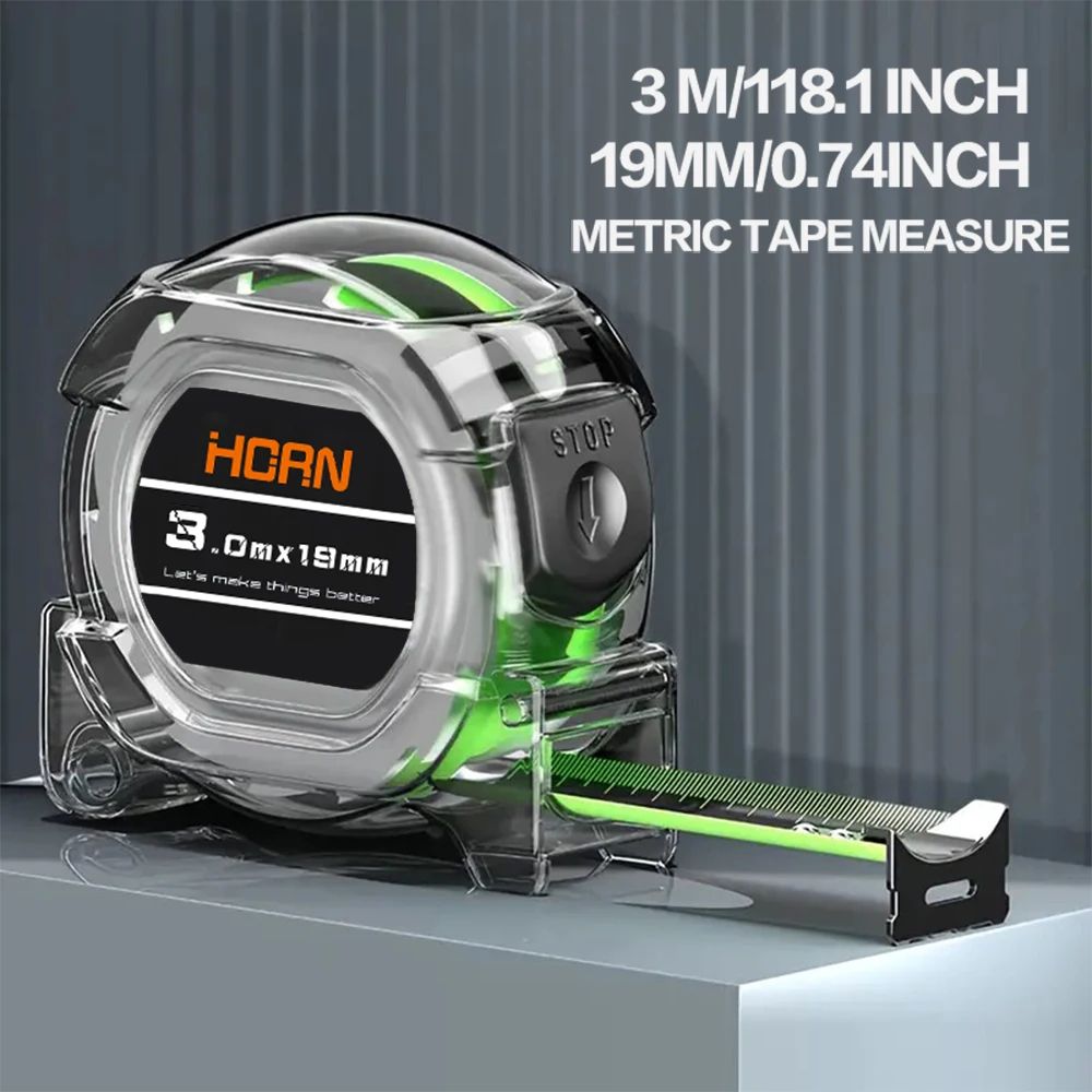 Premium SelfLocking Fluorescent Tape Measure  3  5  75  10 M Durable Measuring Tape 6
