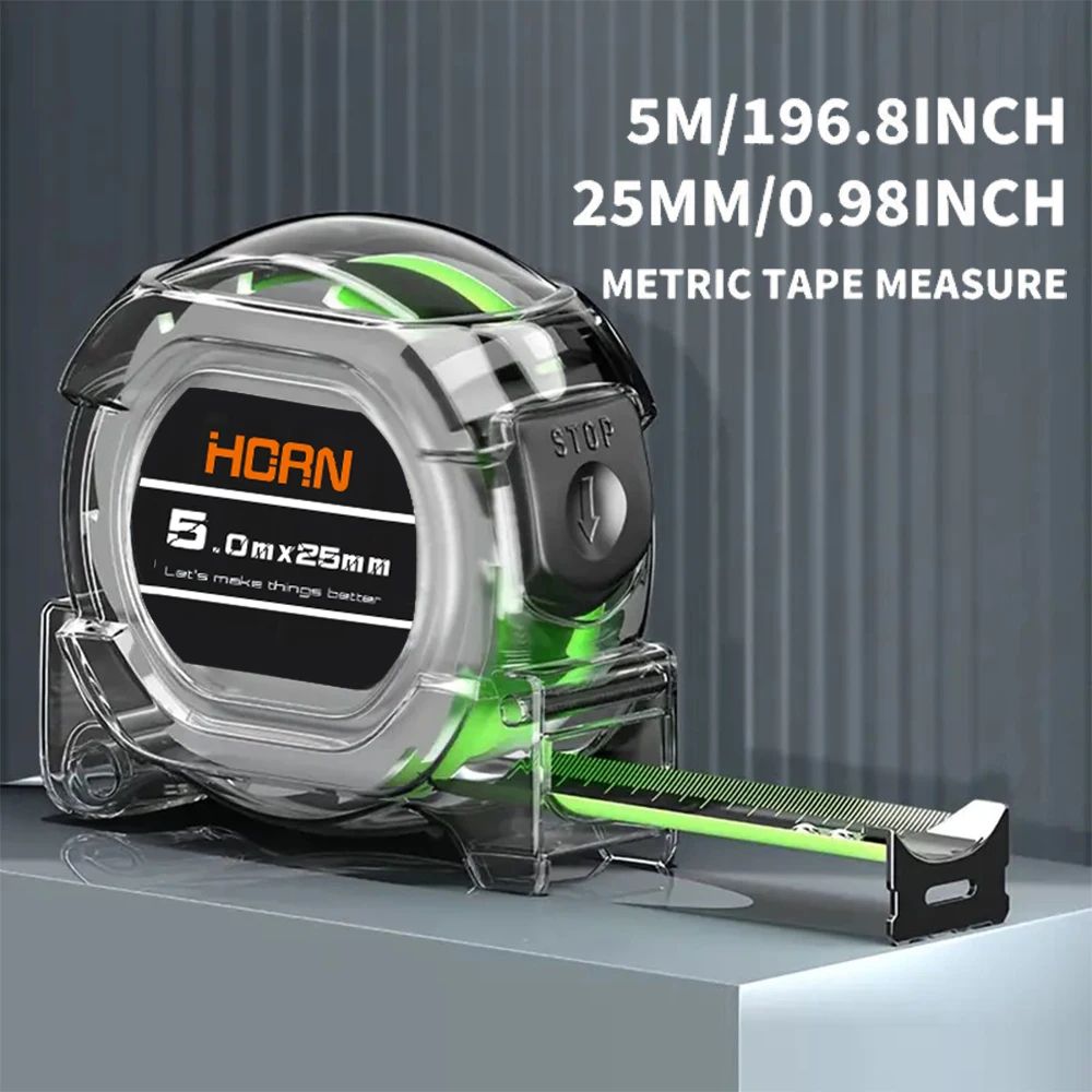 Premium SelfLocking Fluorescent Tape Measure  3  5  75  10 M Durable Measuring Tape 8