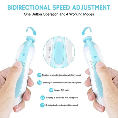 Electric Baby Nail Trimmer Set  Gentle Multifunctional Nail File  Clipper For Infant Fingernails An 2