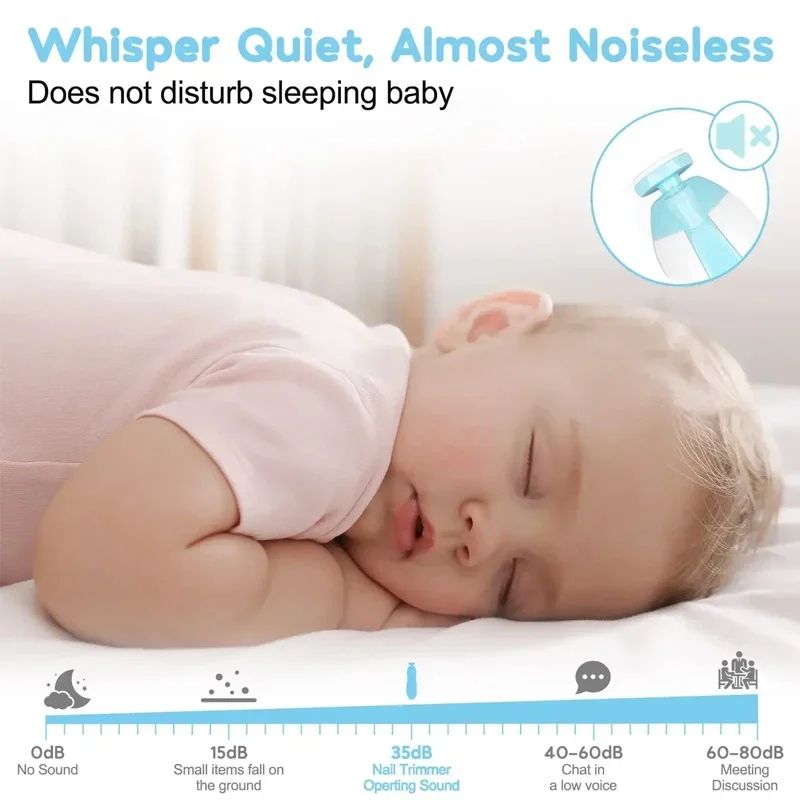 Electric Baby Nail Trimmer Set  Gentle Multifunctional Nail File  Clipper For Infant Fingernails An 3
