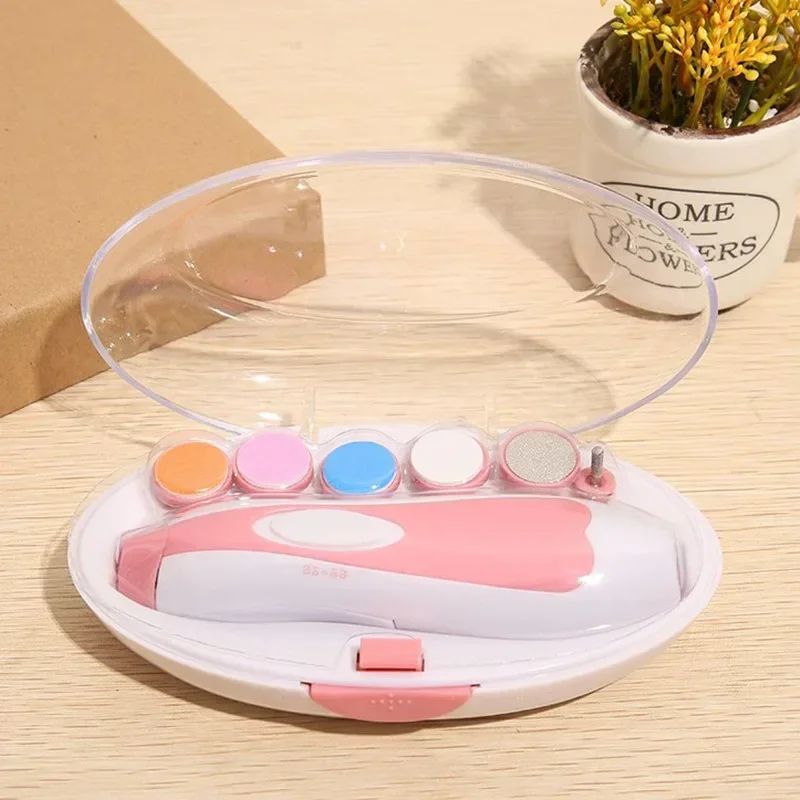 Electric Baby Nail Trimmer Set  Gentle Multifunctional Nail File  Clipper For Infant Fingernails An 8