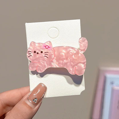 5 Pack Cute Cartoon Hair Clips  Dog  Cat Duckbill Hair Accessories For Girls And Party Styling 5