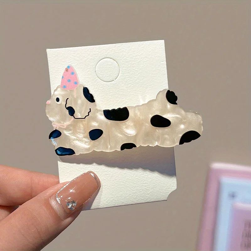 5 Pack Cute Cartoon Hair Clips  Dog  Cat Duckbill Hair Accessories For Girls And Party Styling 8