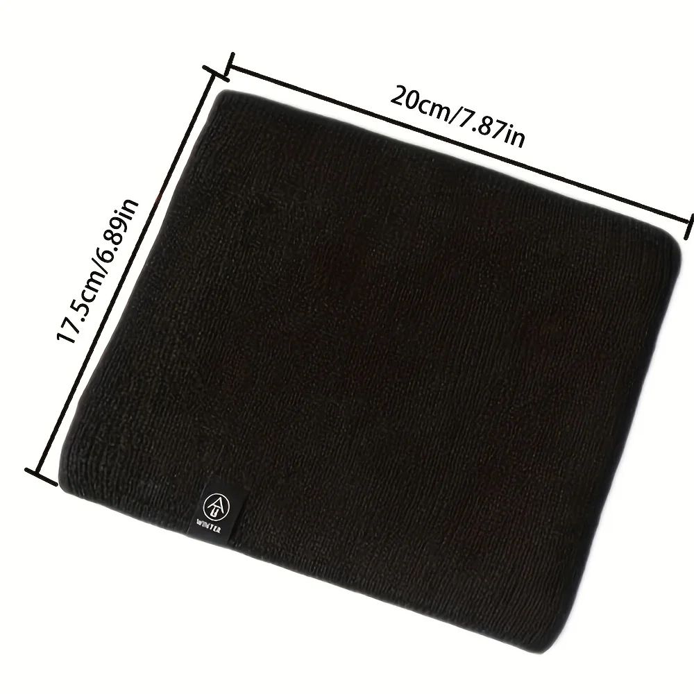 Winter Knit Scarf With Integrated Mask  Thickened Polyester Neck Gaiter For Warmth And Outdoor Spor 1