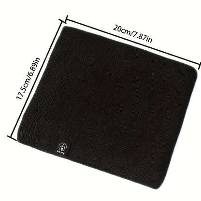 Winter Knit Scarf With Integrated Mask  Thickened Polyester Neck Gaiter For Warmth And Outdoor Spor 1
