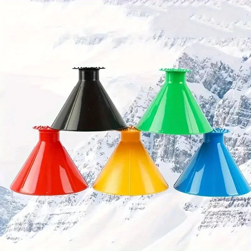 Magic Ice Scraper Funnel  ConeShaped Car Deicer Tool For Fast Snow And Ice Removal 2