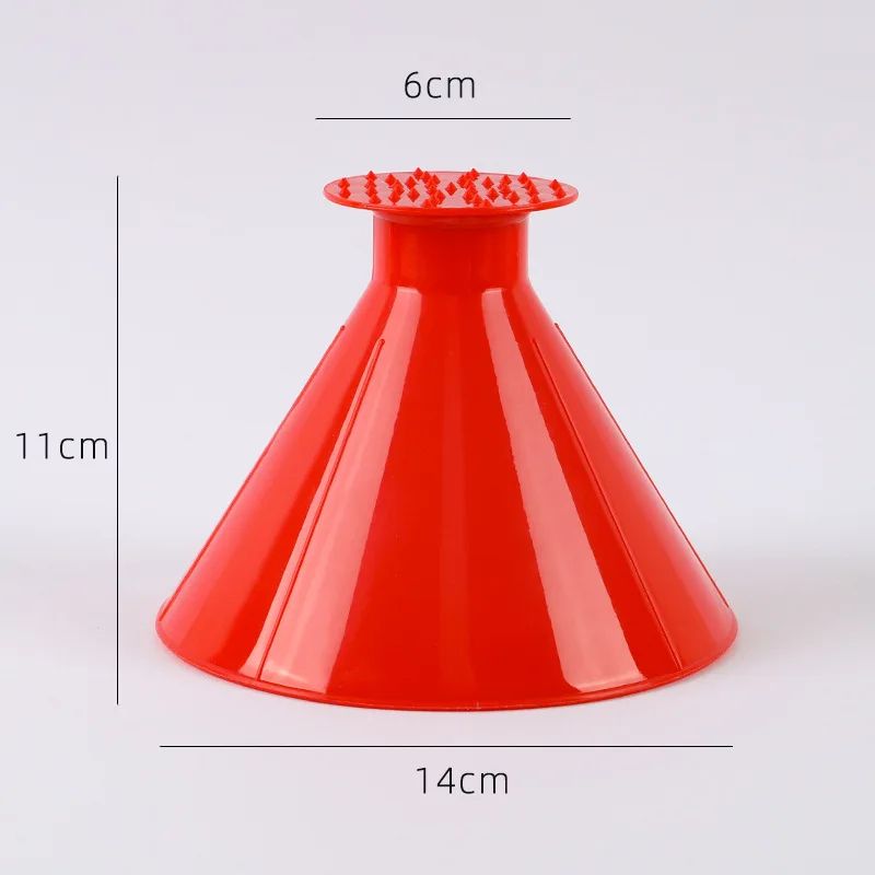 Magic Ice Scraper Funnel  ConeShaped Car Deicer Tool For Fast Snow And Ice Removal 7