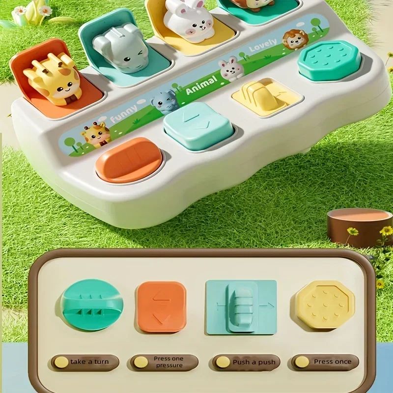 Montessori PopUp Animal Toy  Interactive Learning Box For Toddlers To Enhance Logic And Motor Skill 4