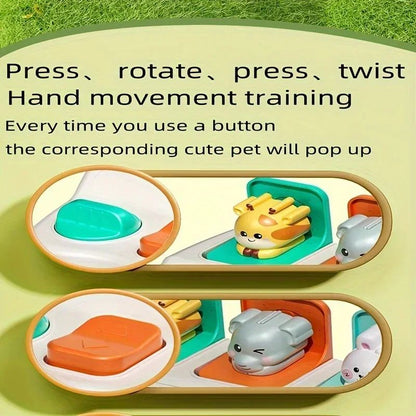 Montessori PopUp Animal Toy  Interactive Learning Box For Toddlers To Enhance Logic And Motor Skill 5