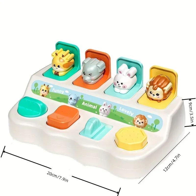 Montessori PopUp Animal Toy  Interactive Learning Box For Toddlers To Enhance Logic And Motor Skill 9