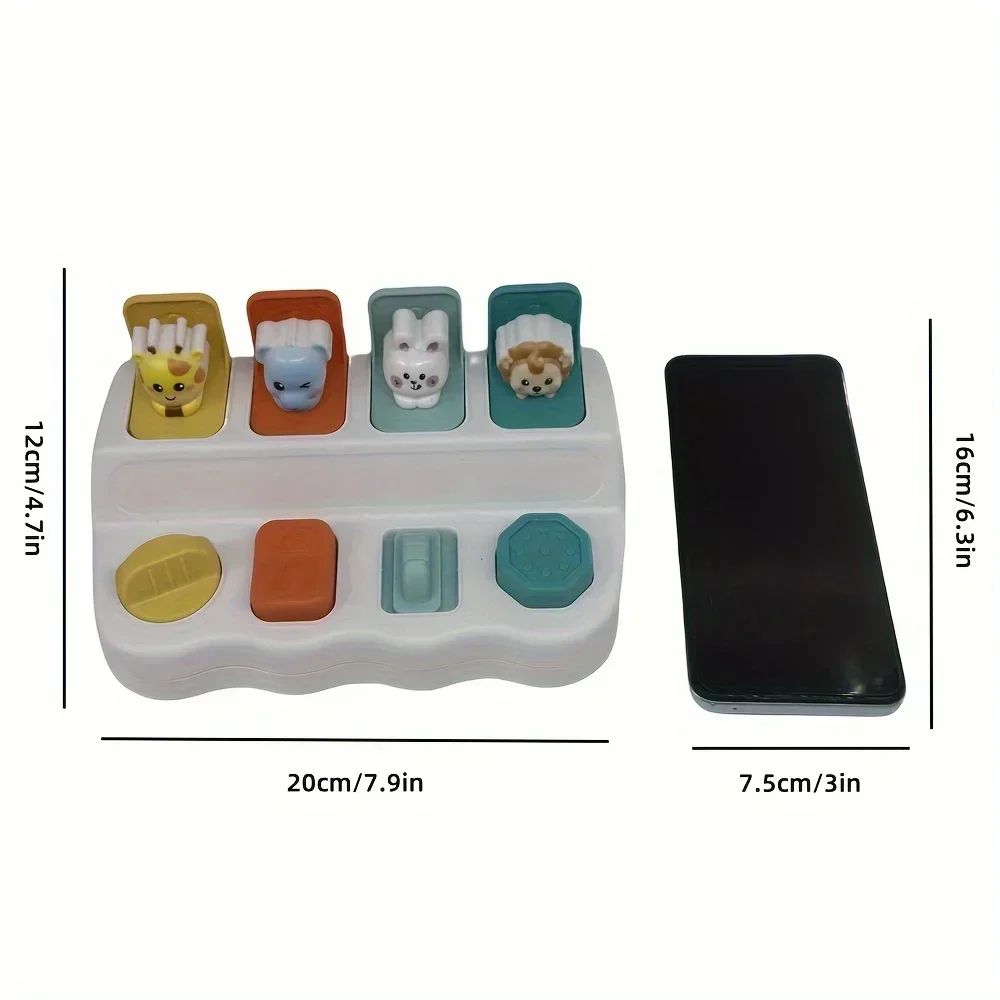 Montessori PopUp Animal Toy  Interactive Learning Box For Toddlers To Enhance Logic And Motor Skill 10