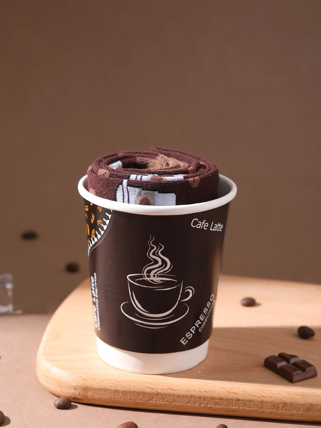 Mens Mid Calf Coffee Cup Novelty Socks Comfortable Fun Gift Set 3