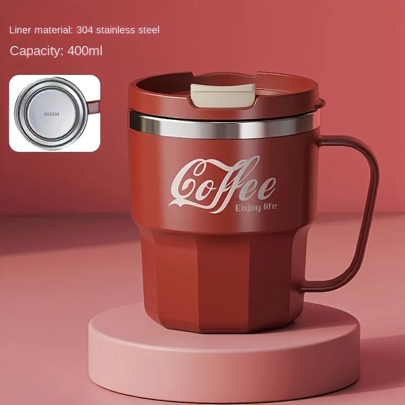 304 Stainless Steel Insulated Cup  Durable AntiDrop Water Mug With Lid For Home Office And Dorm Use 10