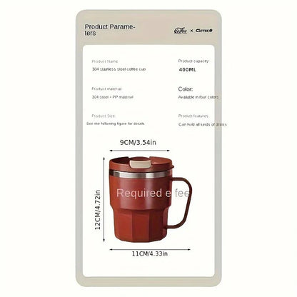 304 Stainless Steel Insulated Cup  Durable AntiDrop Water Mug With Lid For Home Office And Dorm Use 7