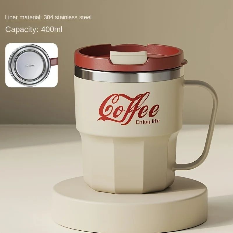 304 Stainless Steel Insulated Cup  Durable AntiDrop Water Mug With Lid For Home Office And Dorm Use 13