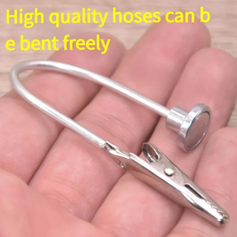 Stainless Steel Mosquito Coil Bracket – Durable Magnetic Support Frame with Multi-Function Ash Tray and Incense Clip