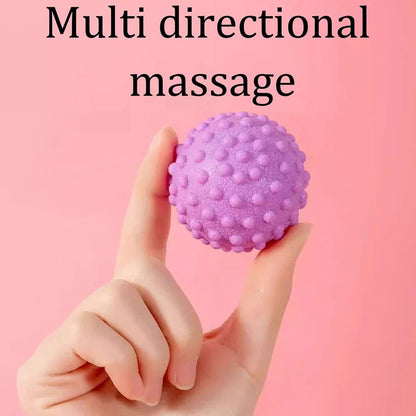 Raised Point Fascia Massage Ball  TPR Yoga Therapy Ball For Back Waist Foot And Posture Relief 4