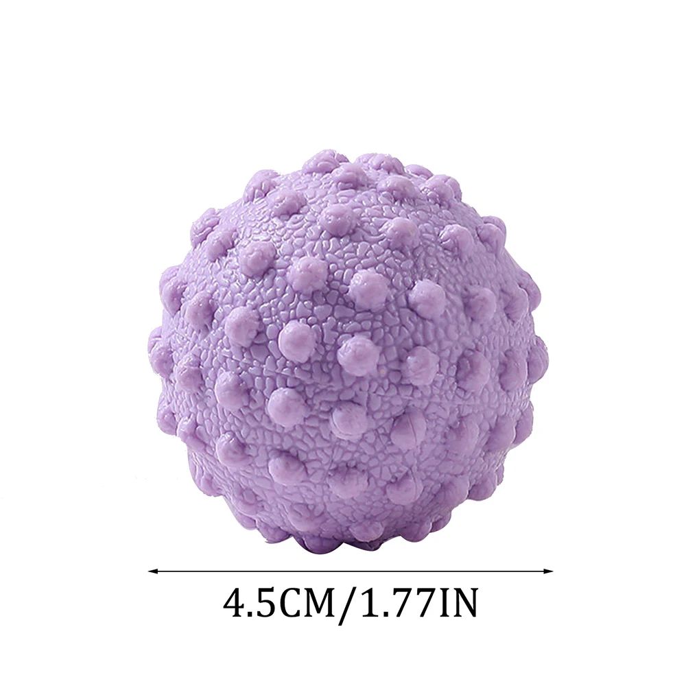 Raised Point Fascia Massage Ball  TPR Yoga Therapy Ball For Back Waist Foot And Posture Relief 5