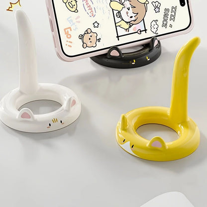 Cute Cartoon Cat Phone Holder  Creative Mini Desktop Stand And Decorative Ornament 4
