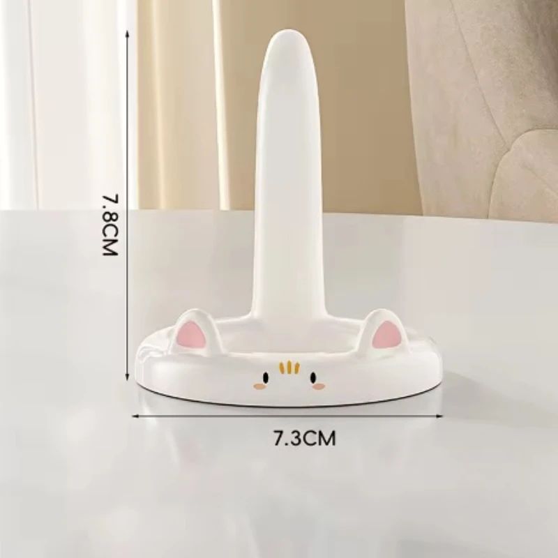 Cute Cartoon Cat Phone Holder  Creative Mini Desktop Stand And Decorative Ornament 6