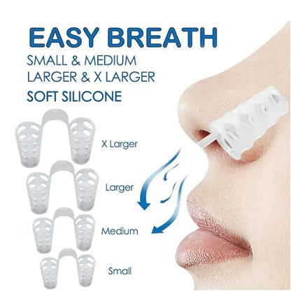 4 Pack Anti Snoring Nasal Dilators – Easy-Breathing Nose Openers for Improved Sleep and Respiratory Comfort