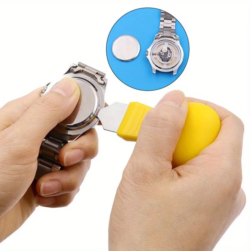 Watch Repair Tool Kit  MultiPurpose Set With Yellow Wrench And Lifting Knife For DIY And Profession 2