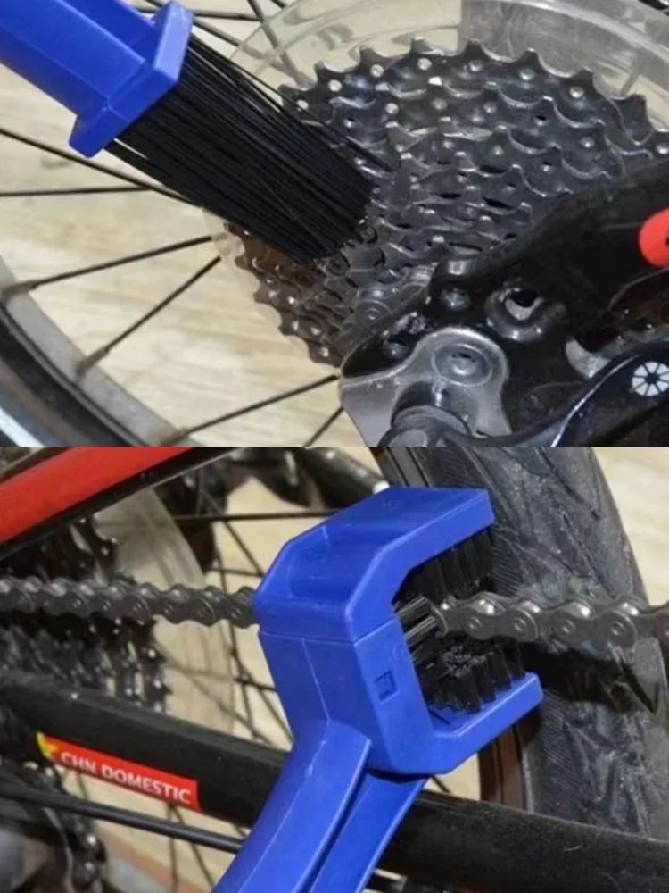 3 Piece Bicycle And Motorcycle Chain Cleaning Kit  Portable Brush And Towel Set For Easy Maintenanc 7