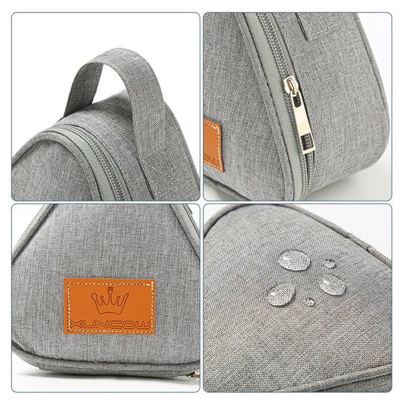 Triangular Mini Insulated Lunch Bag  Cute Portable Aluminum Foil Food Carrier For Students And Outd 7
