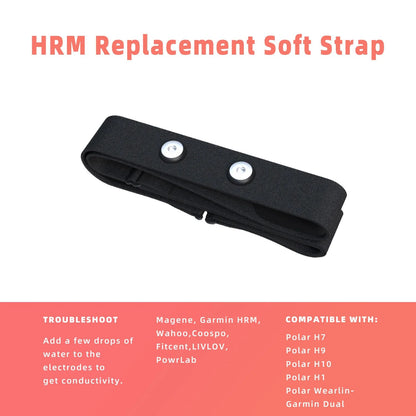Heart Rate Monitor Replacement Strap  Compatible With Polar H7H9H10 Coospo Wahoo Tick Garmin And Ma 4
